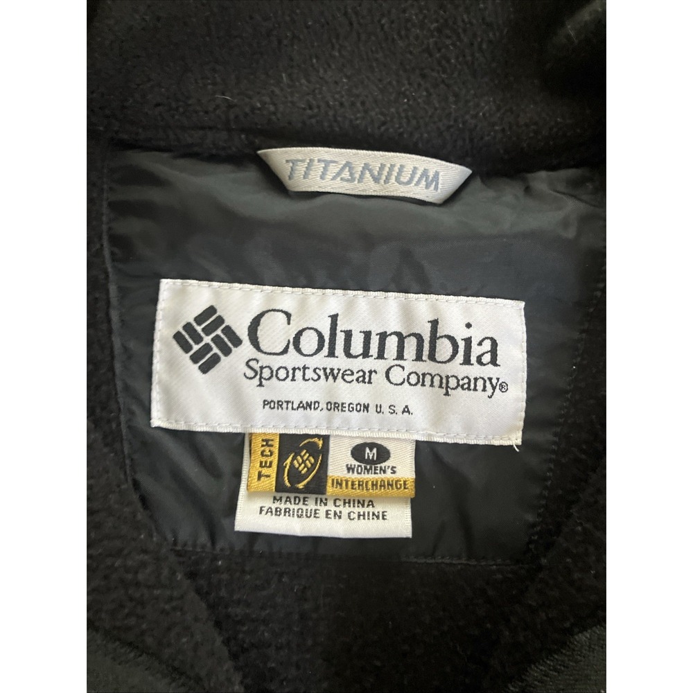 COLUMBIA TITANIUM TECH INTERCHANGE JACKET WOMEN'S MEDIUM FULL ZIP BLACK COAT - Picture 4 of 8